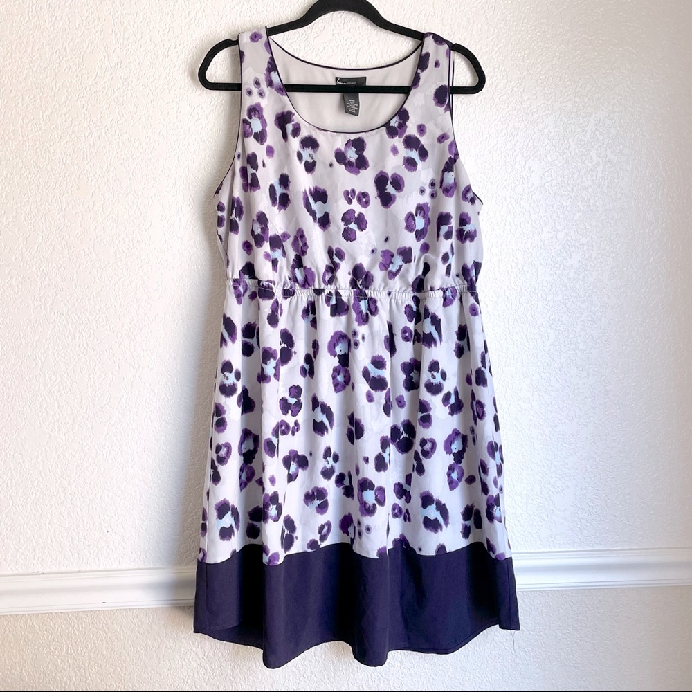 Watercolor Leopard Print Dress